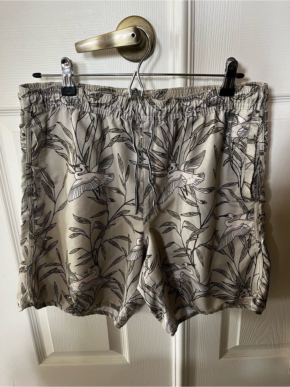 Rhythm Heritage Originals Swim Trunks - Beige & Black
